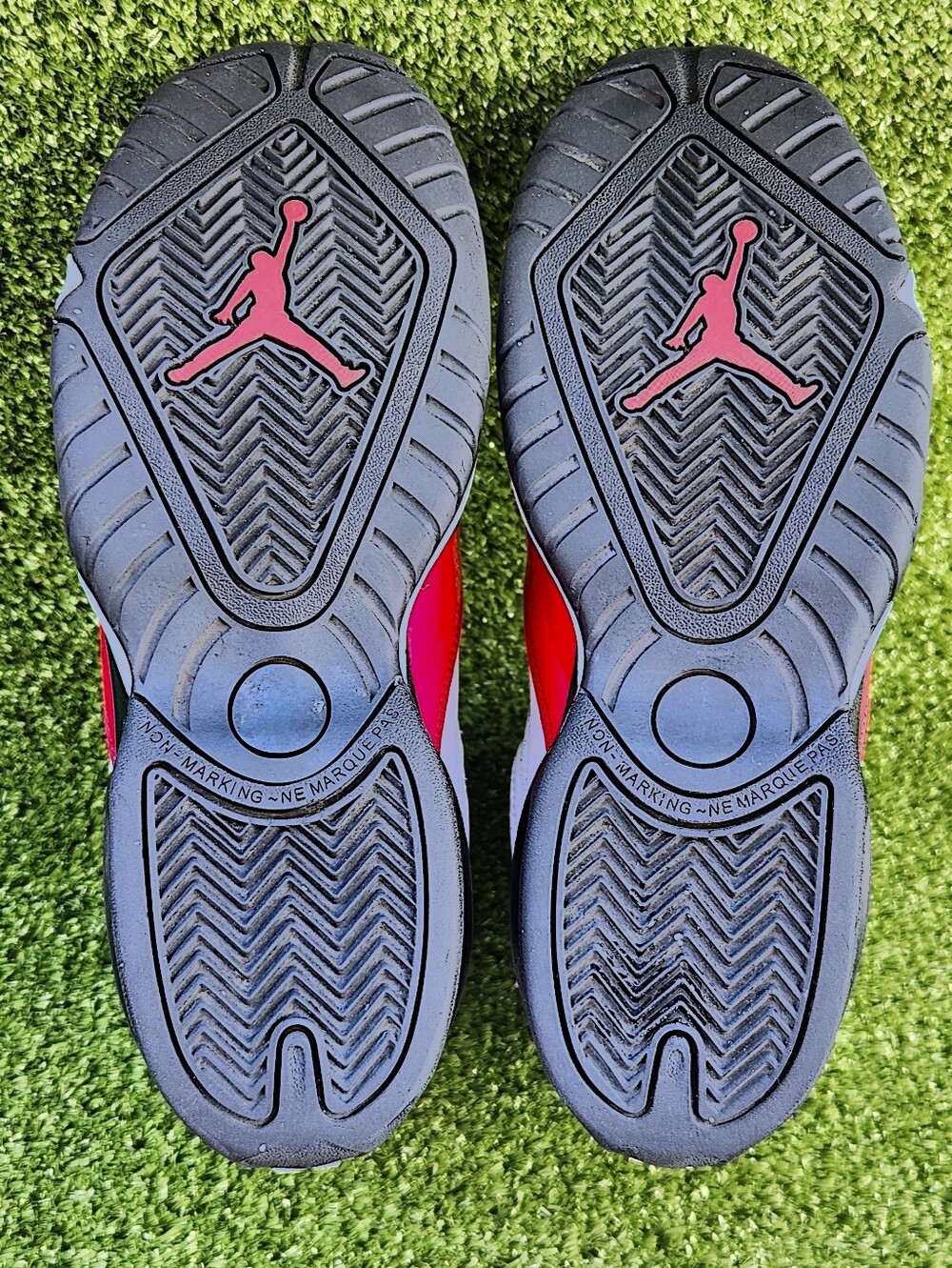 Nike Air Jordan B'Loyal White Gym Red Leather Shoes Sneakers Size 7 Youth 7 Mens - Picture 13 of 16